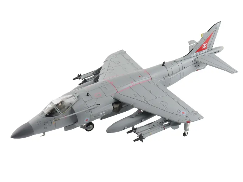 British Sea Harrier Fa.2 Zh804 Royal Navy Fairford 2002 (W/ Sea Eagle Missiles) Diecast 1:72 Scale Model - Hobby Master Ha4107 1