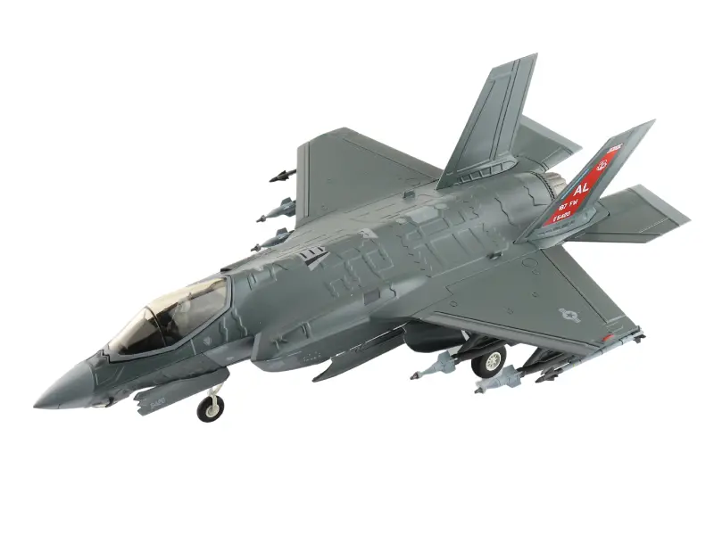 Lockheed Martin F-35A (Red Tail) 18-5420, 187 Fw Alabama Ang Feb. 2024 Diecast 1:72 Scale Model - Hobby Master Ha4440 1