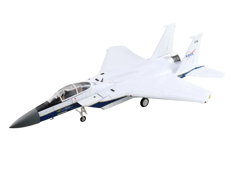 Mcdonnell Douglas F-15B (Nasa) 836 Edwards Afb Airshow 2022 W/ Optional Aim-54 Missile Diecast 1:72 Scale Model - Hobby Master Ha4572 1