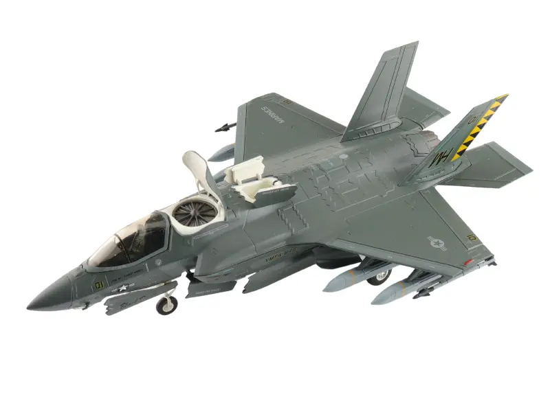 Lockheed Martin F-35B (Black Death) 170064 Vmfa-542 (Tigers) Mcas Cherry Point 2023 (Beast Mode) Diecast 1:72 Scale Model - Hobby Master Ha4622b 1