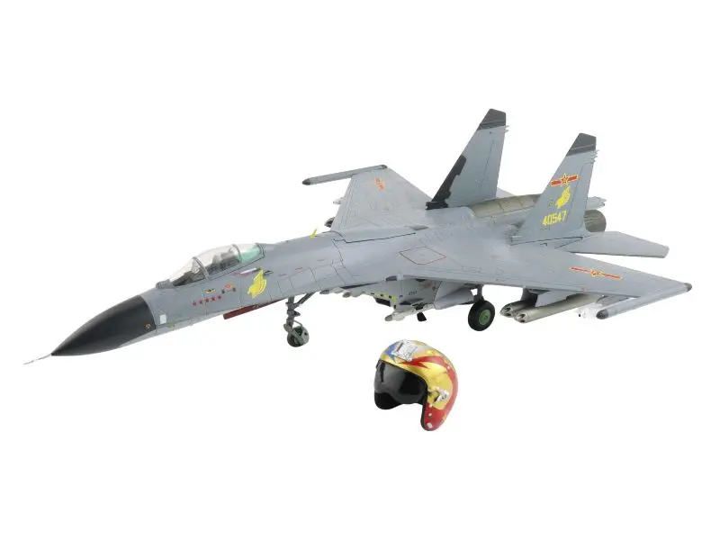 Sukhoi J-11A - Golden Helmet 40547 Plaaf, May 2014 (With 1/8 Golden Helmet) Diecast 1:72 Scale Model - Hobby Master Ha6023 1