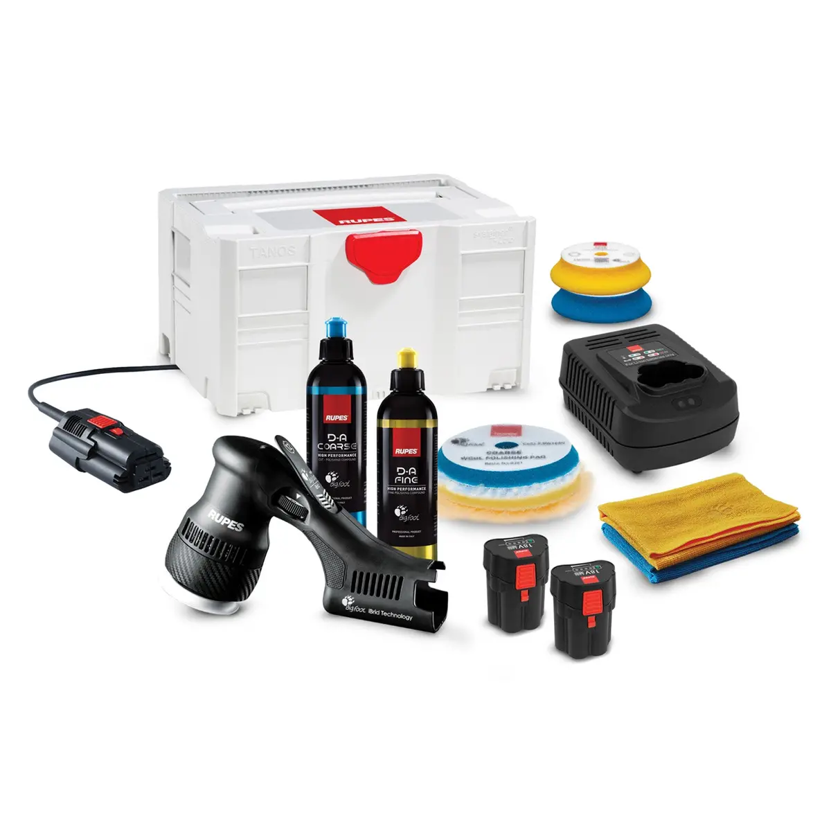 Rupes Bigfoot Hlr75 Mini Ibrid Polisher Kit 2