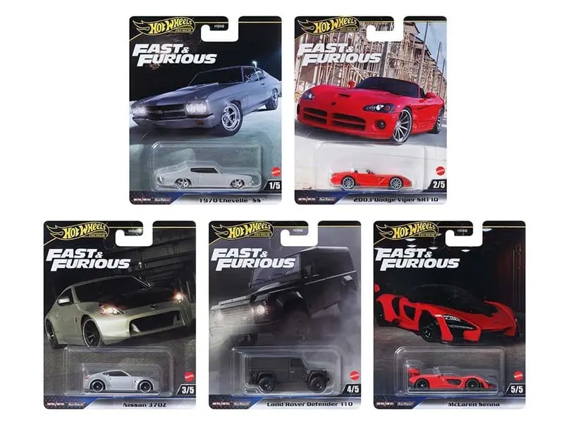 Fast & Furious Premium 2024 J Assortment Diecast 1:64 Scale Model - Hot Wheels Hnw46-956J 1
