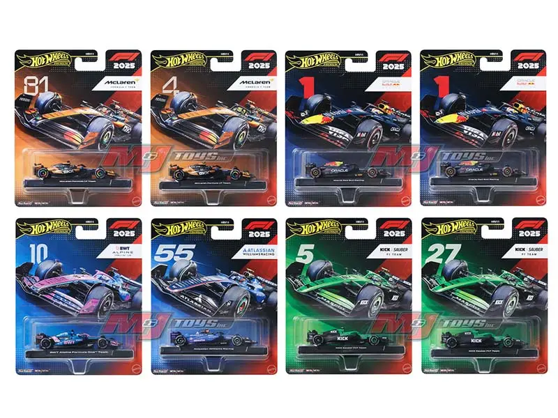 Pre-Order F1 2026 Racing Premium K Assortment Set Of 8 Diecast 1:64 Scale Model - Hot Wheels Hrv11-956K 1