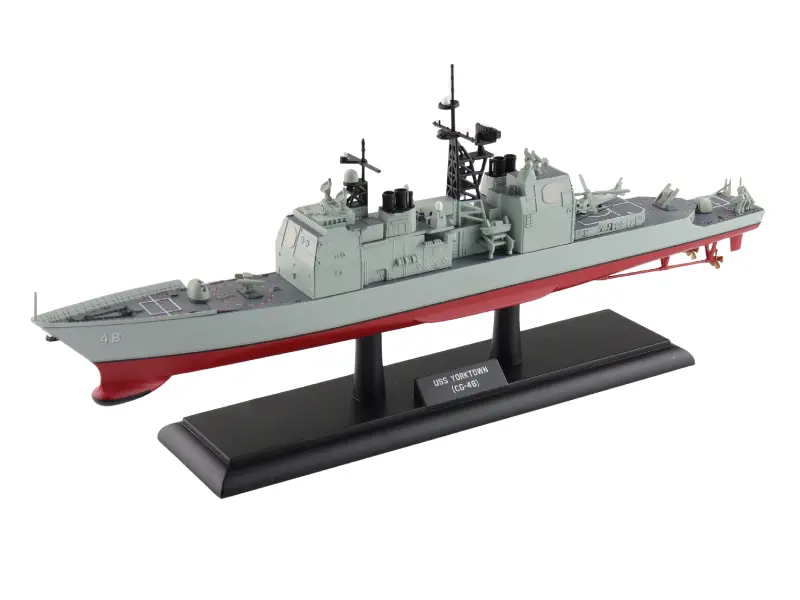 Uss Yorktown (Cg-48) Ticonderoga Class Guided Missile Cruiser Diecast 1:700 Scale Model - Hobby Master Hsp1004 1