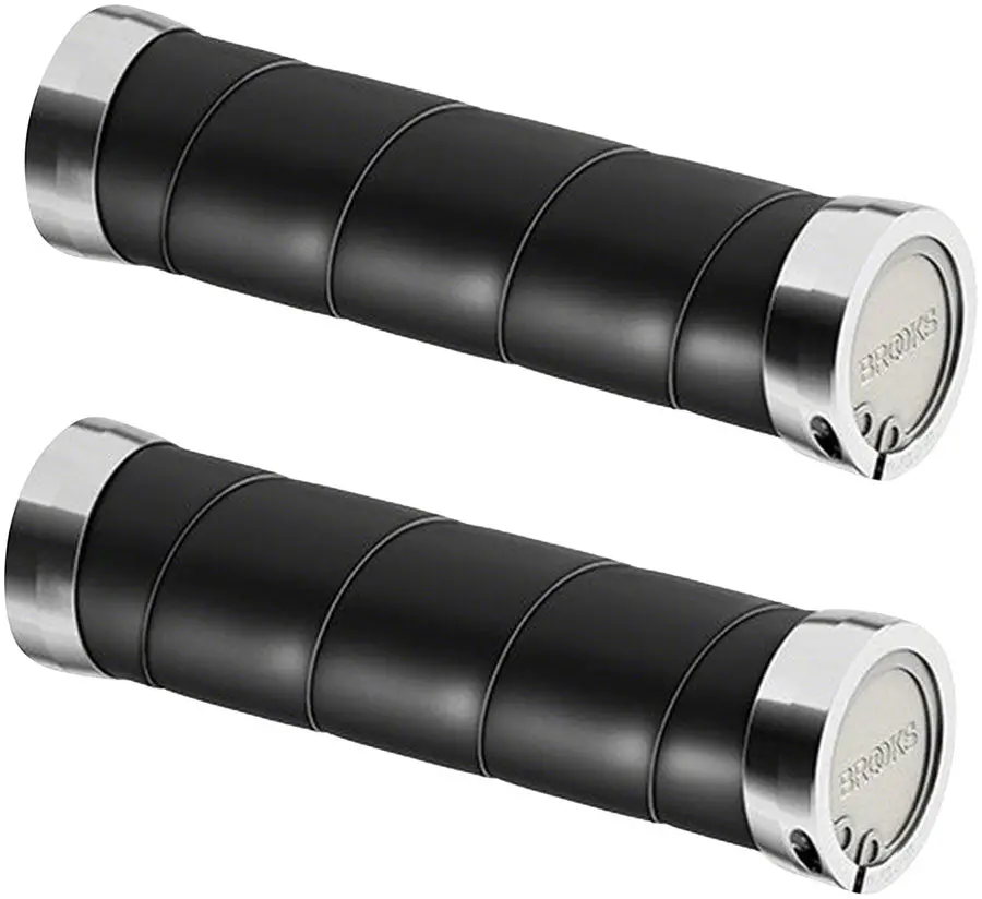 Slender Leather Lock On Grips 1