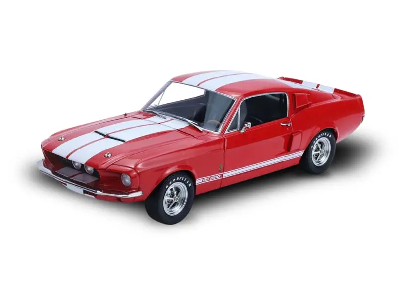 Pre-Order 1967 Ford Mustang Shelby Gt500 - Candy Apple Red W/ White Stripes (Highway Exclusive) Diecast 1:24 Scale Model - Greenlight Hwy12400 1