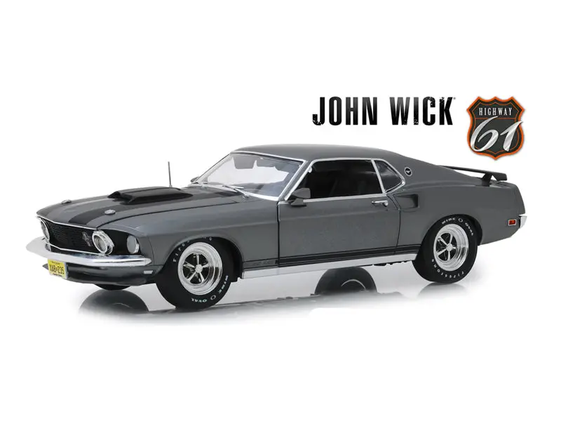 1969 Ford Mustang Boss 429 (John Wick) Diecast 1:18 Scale Model - Highway 61 Hwy18016 1