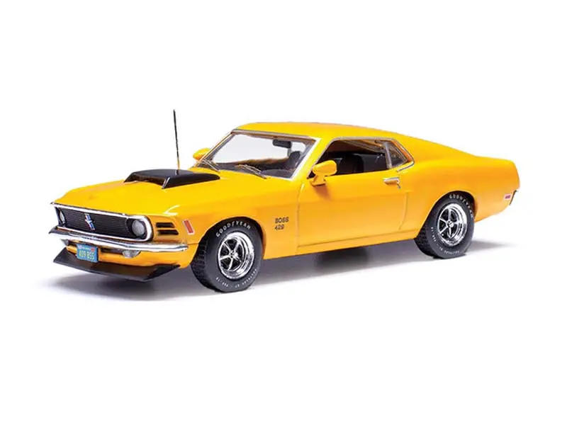 1970 Ford Mustang Boss 429 - Bright Yellow Diecast 1:43 Scale Model - Ixo America Ia43002 1