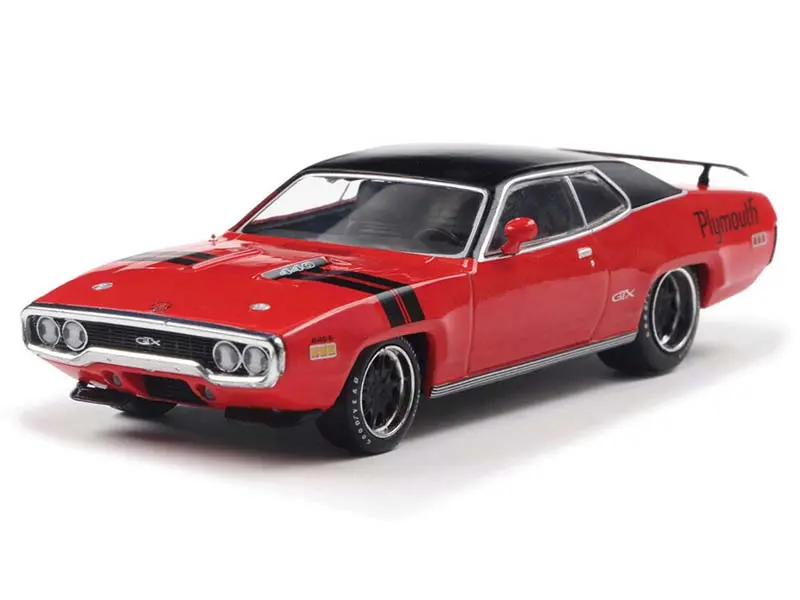 1971 Plymouth Gtx - Ralley Red Diecast 1:43 Scale Model - Ixo America Ia43005 1