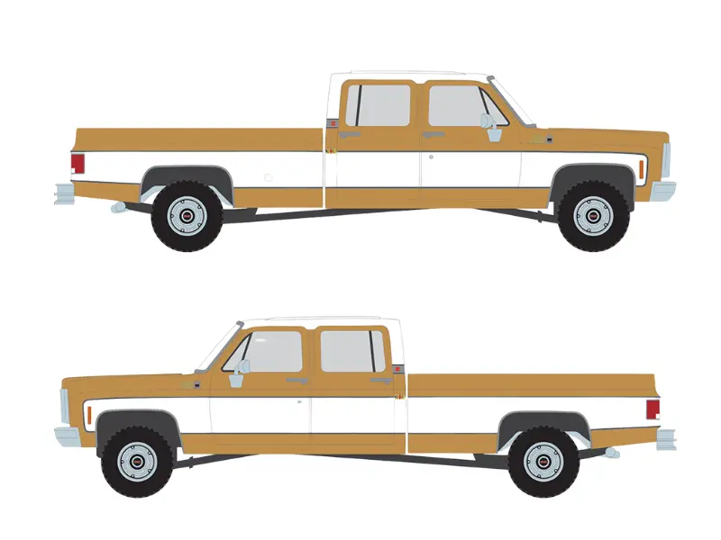 Pre-Order 1975 Gmc Sierra Classic - Yuba Gold Diecast 1:64 Scale Model - Ixo America Ia64012 1