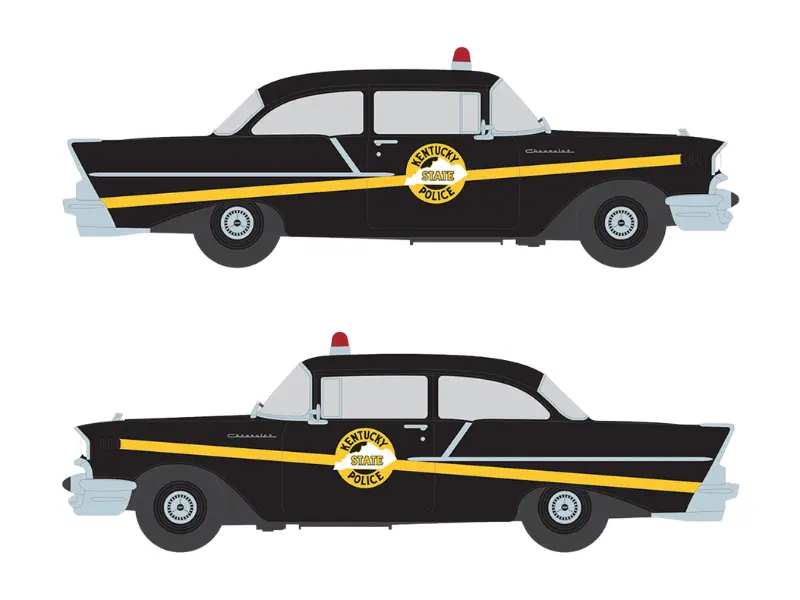 Pre-Order 1957 Chevrolet One-Fifty - Kentucky State Police Diecast 1:64 Scale Model - Ixo Ia64015 1