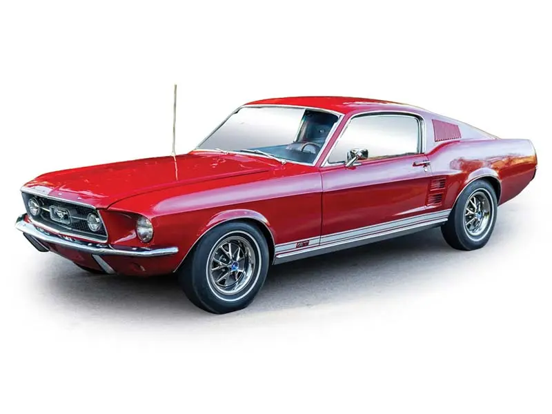 Pre-Order 1967 Ford Mustang Gta Fastback - Candy Apple Red Diecast 1:64 Scale Model - Ixo Ia64033 1