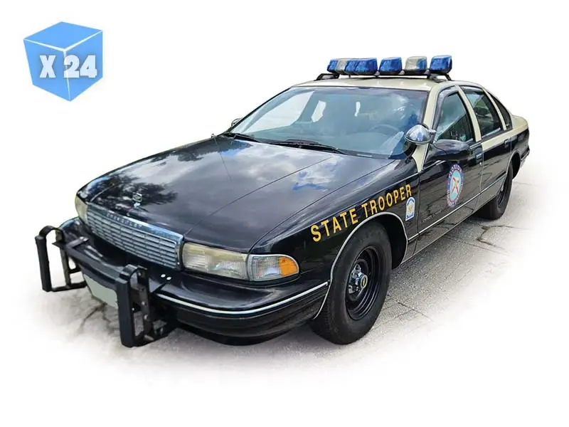 Pre-Order - 24 Pack 1995 Chevrolet Caprice (9C1) - Florida Highway Patrol Diecast 1:64 Scale Model - Ixo Ia64035 1