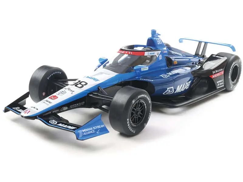 #98 Marco Andretti / Andretti Global, Tbd Super Speedway (2025 Ntt Indycar Series) Diecast 1:18 Scale Model - Ixo America Ind18023 1
