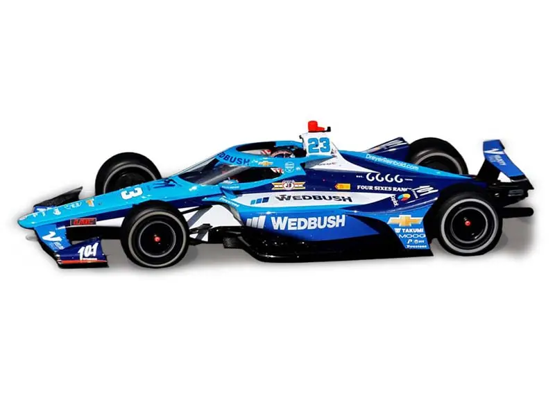 #23 Ryan Hunter-Reay / Dreyer & Reinbold Racing / Cusick Motorsports (2025 Ntt Indycar Series) Diecast 1:18 Scale Model - Ixo Ind18030 1