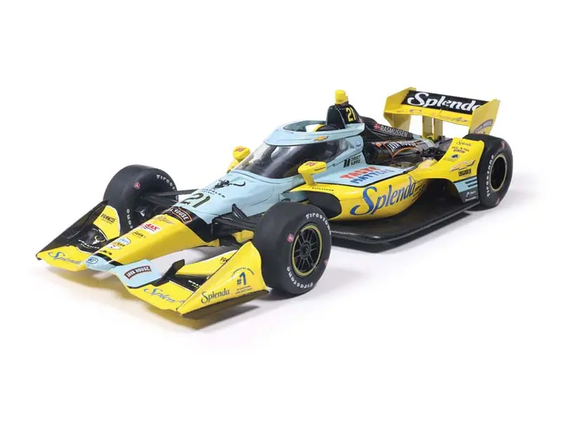 2026 Ntt Indycar Series - #21 Christian Rasmussen / Ed Carpenter Racing, Tbd (Road Course) Diecast 1:18 Scale Model - Ixo Ind18045 1