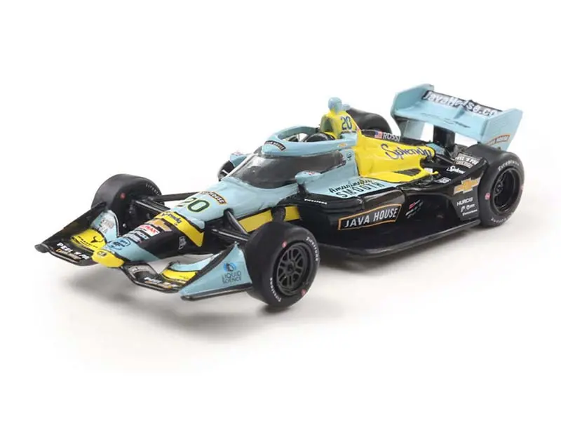 #20 Alexander Rossi / Ed Carpenter Racing, Tbd - Road Course (2025 Ntt Indycar Series) Diecast 1:64 Scale Model - Ixo America Ind64018 1