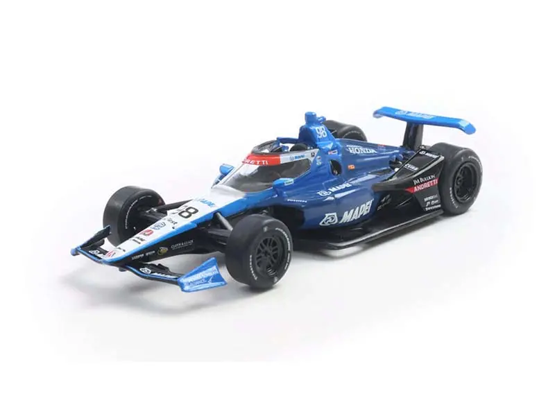 #98 Marco Andretti / Andretti Global, Tbd - Road Course (2025 Ntt Indycar Series) Diecast 1:64 Scale Model - Ixo America Ind64022 1