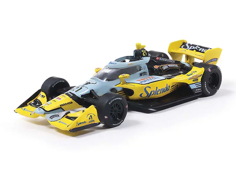 #21 Christian Rasmussen / Ed Carpenter Racing, Tbd Road Course (2026 Ntt Indycar Series) Diecast 1:64 Scale Model - Ixo Ind64043 1