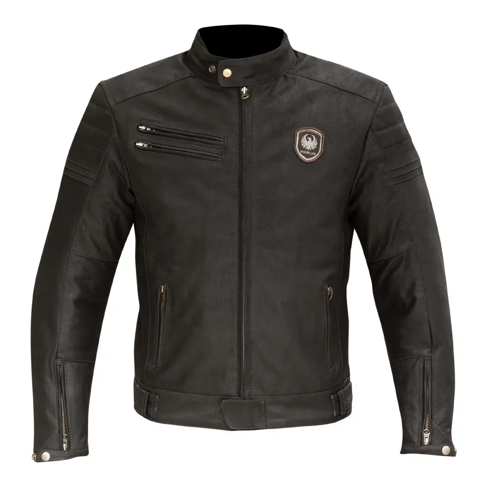 Merlin Alton Leather Jacket - Brown 1