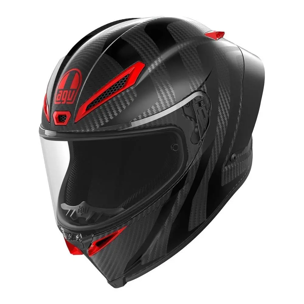 Agv Pista Gp Rr Intrepido Helmet - Matt Carbon/Black/Red 1