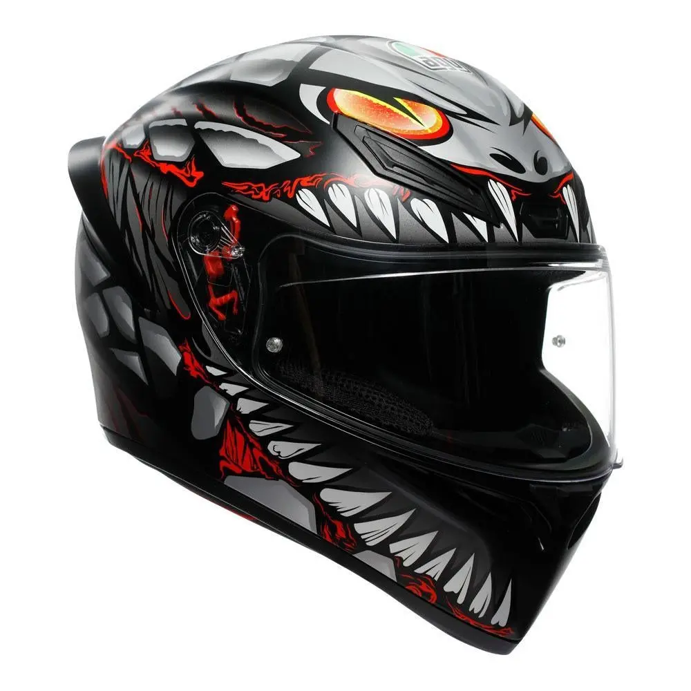 Agv K1 S Lyzard Helmet - Black/Grey/Red 1