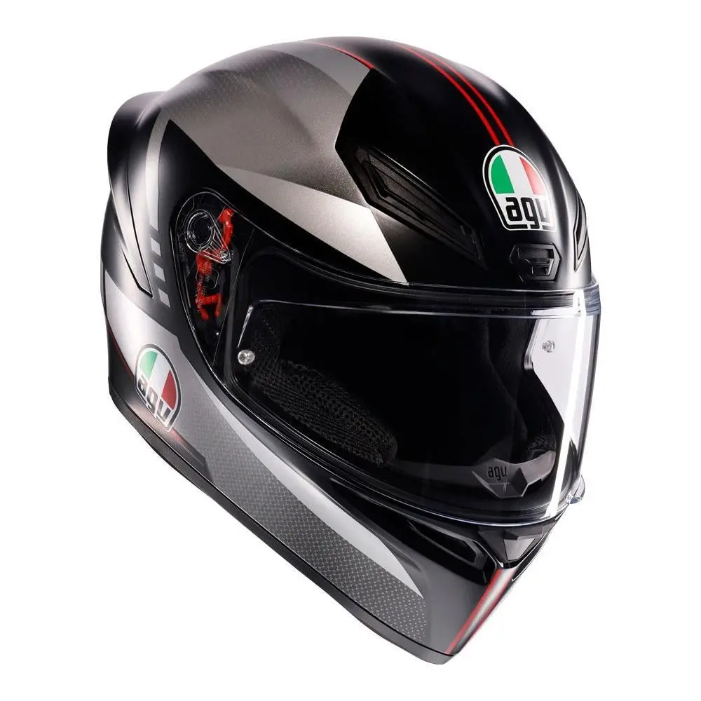 Agv K1 S Lap Helmet - Black/Grey/Red 1