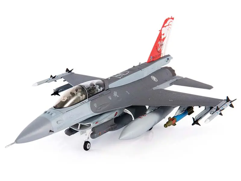 General Dynamics F-16D Fighting Falcon Republic Of Singapore Air Force Diecast 1:72 Scale Model - Jc Wings Jcw-72-F16-015 1