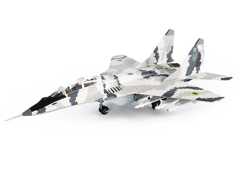 Mikoyan Mig-29Ub Fulcrum B Ukraine Air Force Vasylkiv Airbase Diecast 1:72 Scale Model - Jc Wings Jcw-72-Mg29-015 1