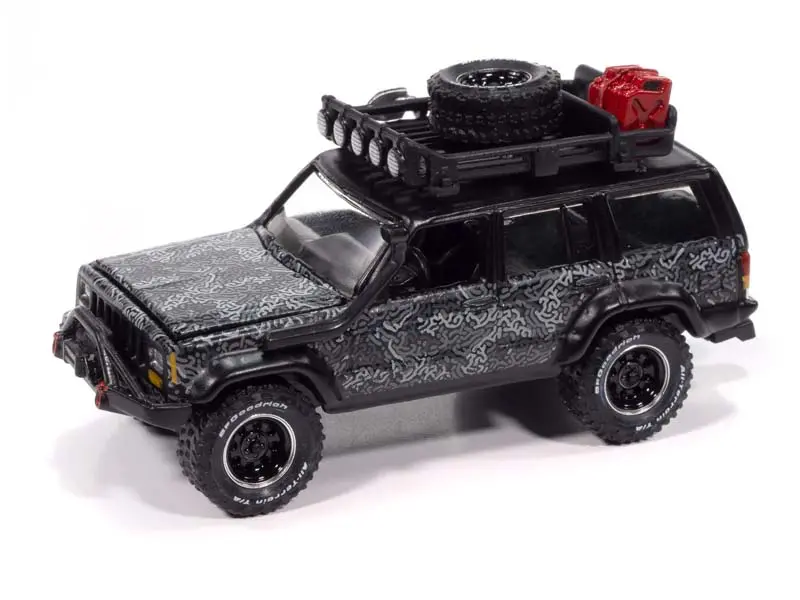Jeep Cherokee Xj W/Tow Dolly (Tow And Go) Diecast 1:64 Scale Model - Johnny Lightning Jlbt022 1