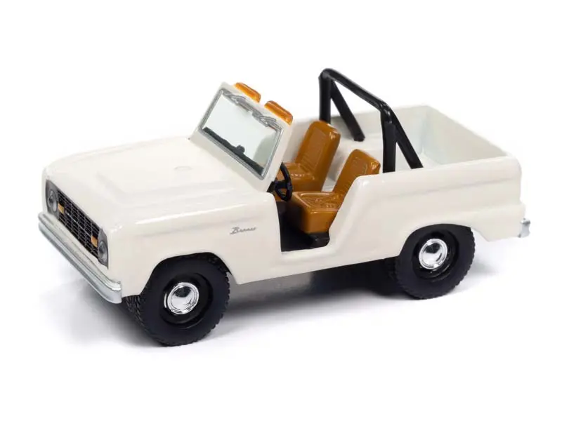 1967 Ford Bronco - Wimbledon White Diecast 1:64 Scale Model - Johnny Lightning Jlcg033a 1