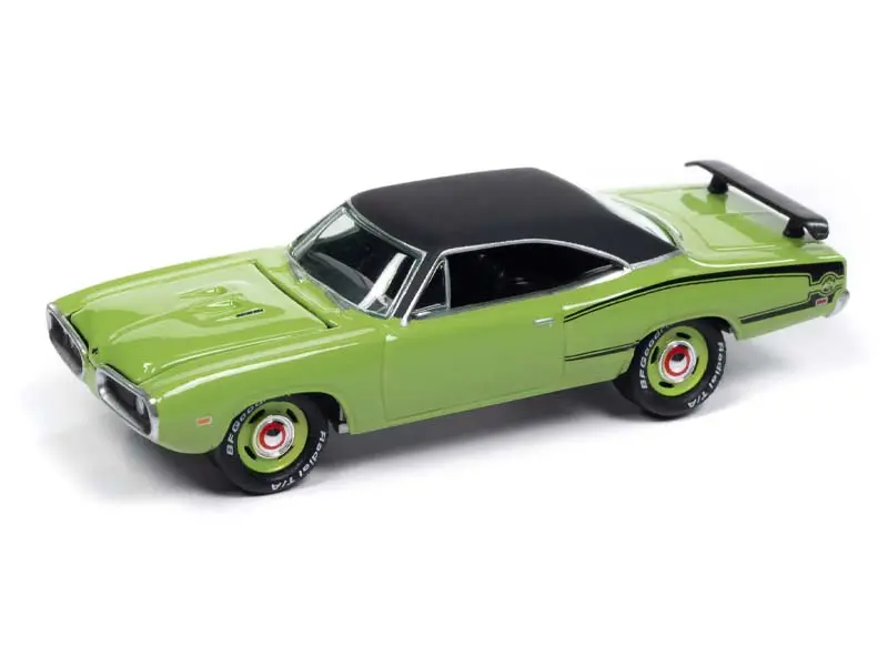1970 Dodge Super Bee - Sublime W/ Flat Black Roof Diecast 1:64 Scale Model - Johnny Lightning Jlcg033a 1