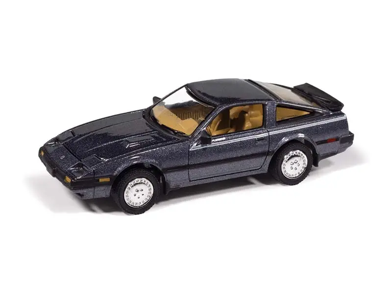1984 Nissan 300Zx Turbo - Purple Gray Metallic Diecast 1:64 Scale Model - Johnny Lightning Jlcg034a 1