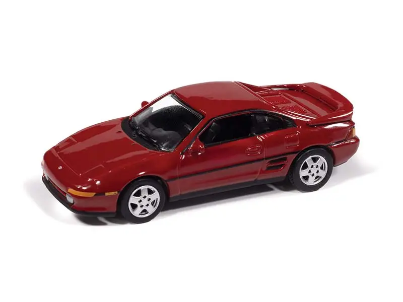 1991 Toyota Mr2 - Crimson Red Diecast 1:64 Scale Model - Johnny Lightning Jlcg034a 1