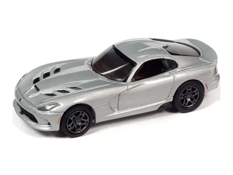 2014 Dodge Viper Srt – Silver (Classic Gold 2022 Release 3 Version B) Diecast 1:64 Scale Model - Johnny Lightning Jlsp282b 1