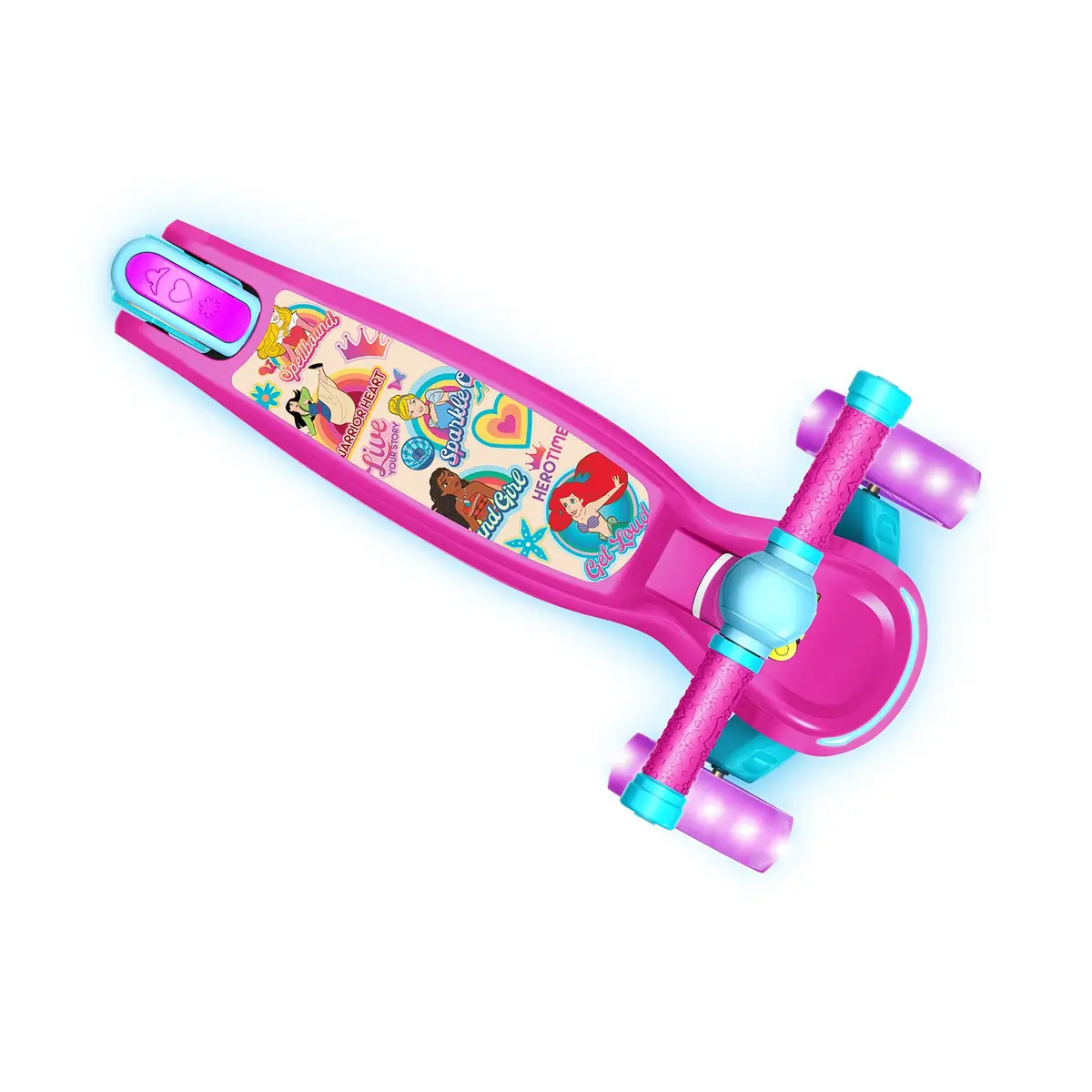 Disney Princess 3-Wheel Light-Up Kick Scooter 1