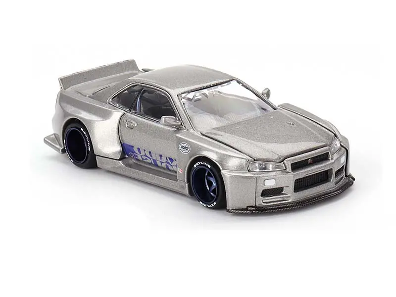 Nissan Skyline Gt-R (R34) Kaido Works (Kaido House X Mini Gt) Diecast 1:64 Scale Model - Tsm Khmg143 1