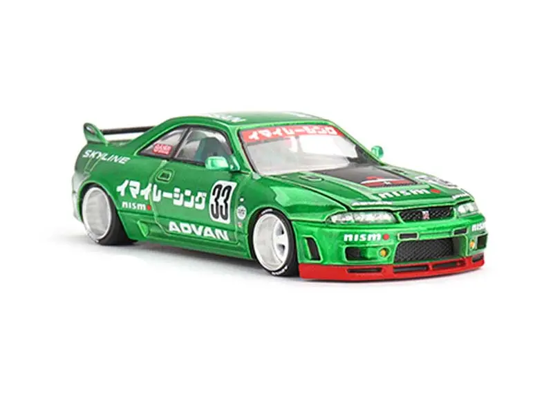 Nissan Skyline Gt-R (R33) Imai Racing V1 – Green (Kaido House X Mini Gt) Diecast 1:64 Scale Model - Tsm Khmg150 1