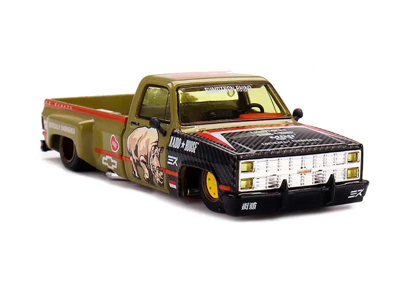 Chevrolet Silverado - Sumatran Rhino (Kaido House X Mini Gt X Mizu Diecast) Diecast 1:64 Scale Model - Tsm Khmg153 1