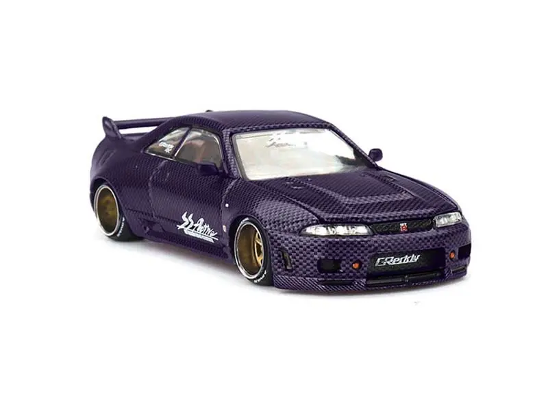 Nissan Skyline Gt-R (R33) Active Carbon R V2 – Purple Carbon (Kaido House X Mini Gt) Diecast 1:64 Scale Model - Tsm Khmg163 1
