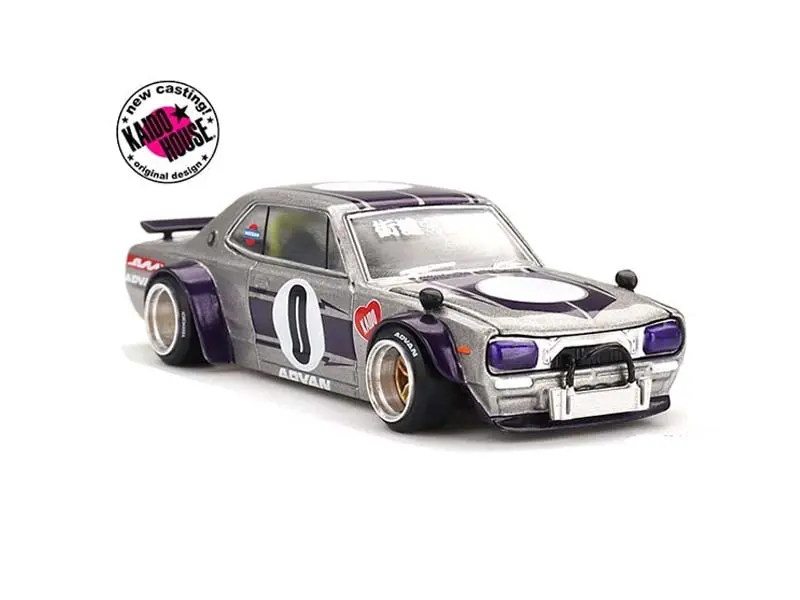 Nissan Skyline Gt-R (Kpgc10) Kaido Works V1 – Silver (Kaido House X Mini Gt) Diecast 1:64 Scale Model - Tsm Khmg165 1