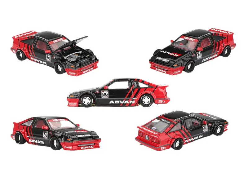 Pre-Order Toyota Ae86 Sprinter Trueno Kaido Advan – Red/Black (Kaido House X Mini Gt) Diecast 1:64 Scale Model - Tsm Khmg214 1