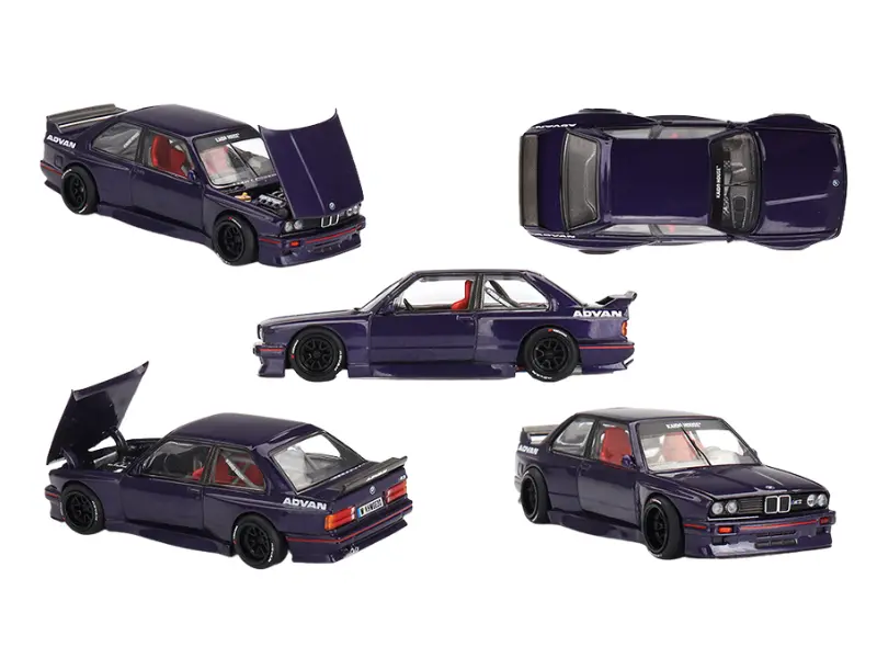 Bmw M3 Kaido Gt V2- Purple (Kaido House X Mini Gt) Diecast 1:64 Scale Model - Tsm Khmg216 1