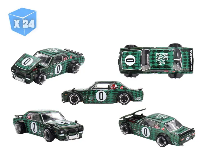 Pre-Order - 24 Pack Nissan Skyline 2000Gt-R (Kpgc10) Cortez V1 (Kaido House) Diecast 1:64 Scale Model - Tsm Khmg249 1