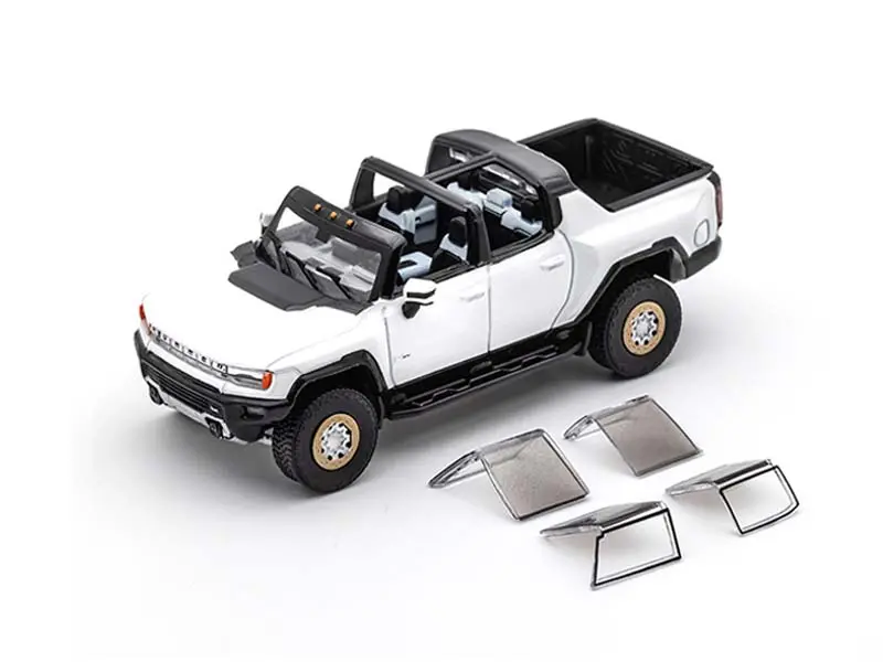 2022 Gmc Hummer Ev Pickup (Lhd) – White Diecast 1:64 Scale Model - Gcd Ks-038-217 1