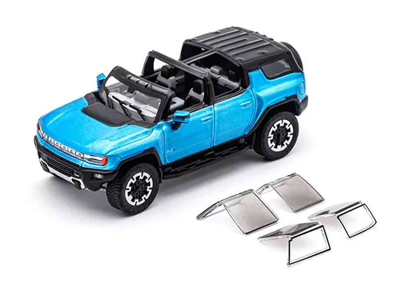 2023 Gmc Hummer Ev Suv (Lhd) – Blue Diecast 1:64 Scale Model - Gcd Ks-049-361 1