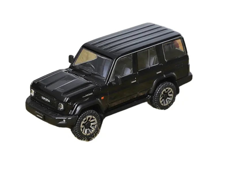 Toyota Land Cruiser (J76) 2023 Rhd – Black Diecast 1:64 Scale Model - Gcd Ks-081-455 1