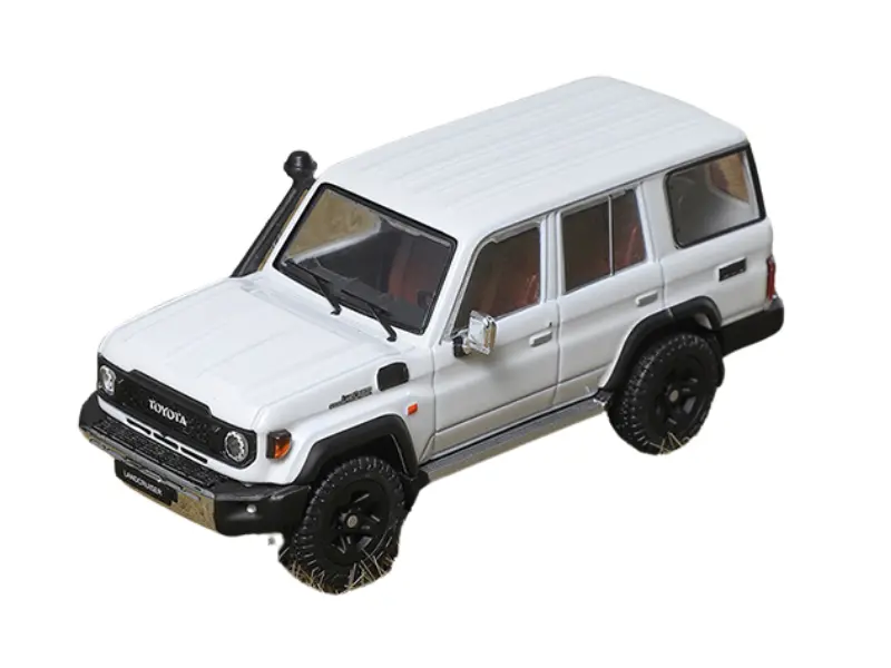 Toyota Land Cruiser (J76) 2023 Rhd – White Diecast 1:64 Scale Model - Gcd Ks-081-472 1
