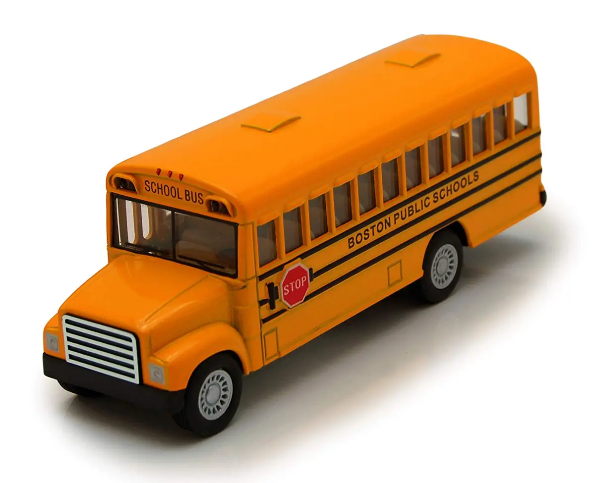 Boston City School Bus - Kinsmart 5" P/B - Ks5107bs 1
